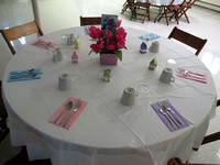 The tables for the my brunch!